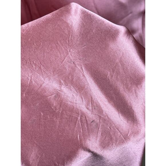 Cult Gaia Kirya Jaipur Gold Chain Halter Neck Pink Satin Maxi Gown Size Small - Picture 6 of 10